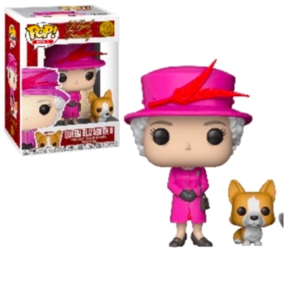 New in Box 2018 Queen Elizabeth II & Corgi Funko Pop British Royals - Picture 1 of 14
